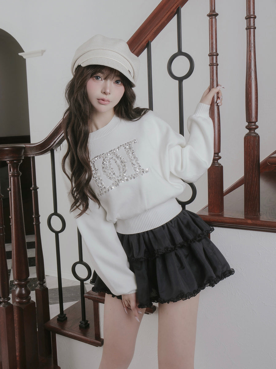 モデル：158cm（着用サイズ：FREE　着用カラー：WHT）