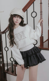 モデル：158cm（着用サイズ：FREE　着用カラー：WHT）