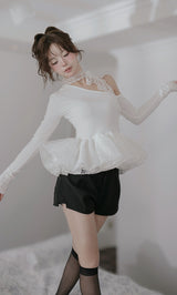 モデル：158cm（着用サイズ：FREE　着用カラー：WHT）