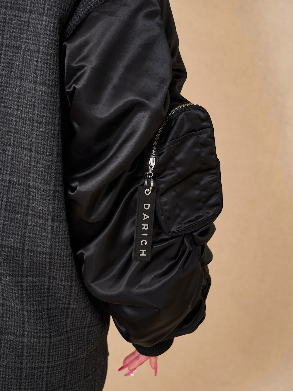 チェックドッキングブルゾン