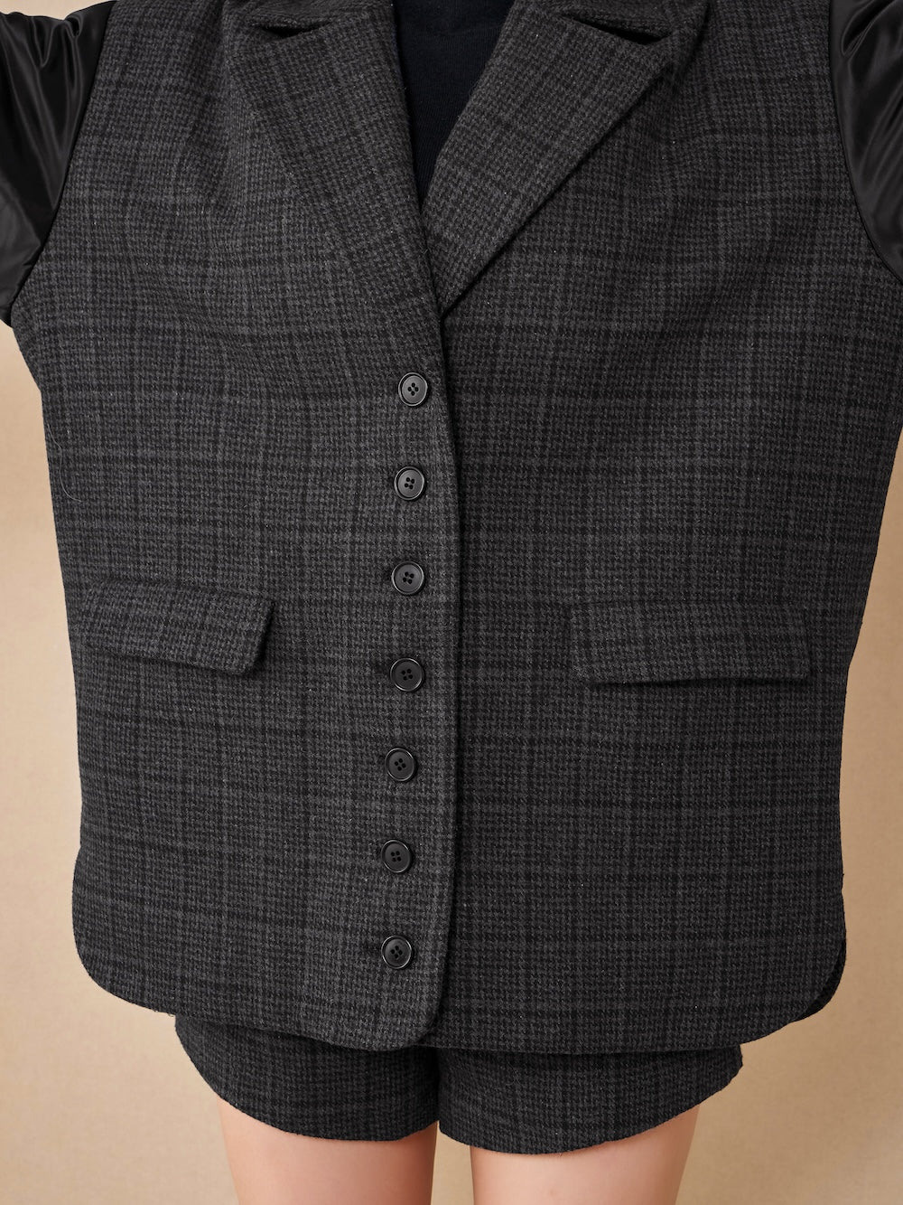 チェックドッキングブルゾン