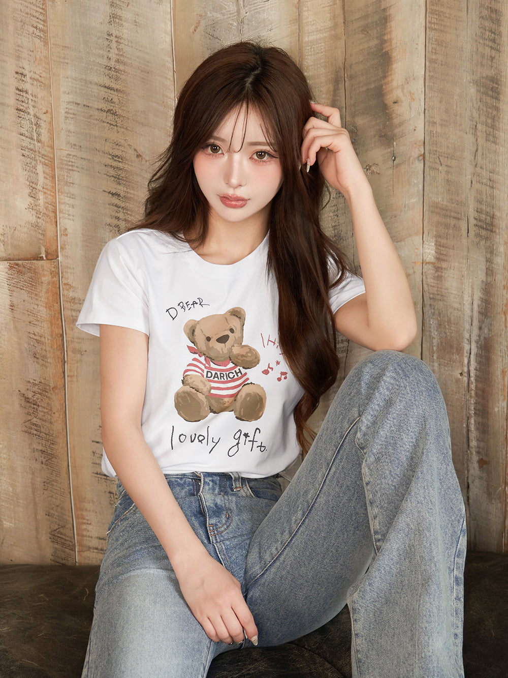 イラストDベアTシャツ