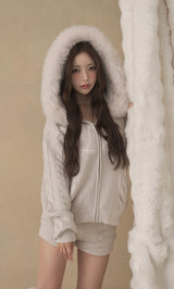 モデル：158cm（着用サイズ：FREE　着用カラー：L-GRY）