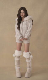 モデル：158cm（着用サイズ：FREE　着用カラー：L-GRY）