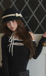 モデル：158cm（着用サイズ：FREE　着用カラー：BLK）