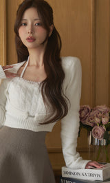 モデル：158cm（着用サイズ：FREE　着用カラー：WHT）