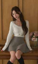 モデル：158cm（着用サイズ：FREE　着用カラー：WHT）
