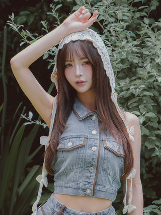 モデル：158cm（着用サイズ：FREE　着用カラー：BLU）