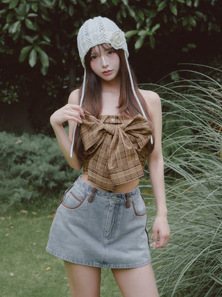 モデル：158cm（着用サイズ：FREE　着用カラー：BEG）