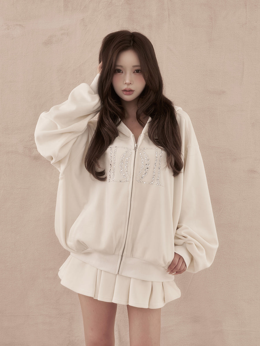 モデル：158cm（着用サイズ：FREE　着用カラー：WHT）