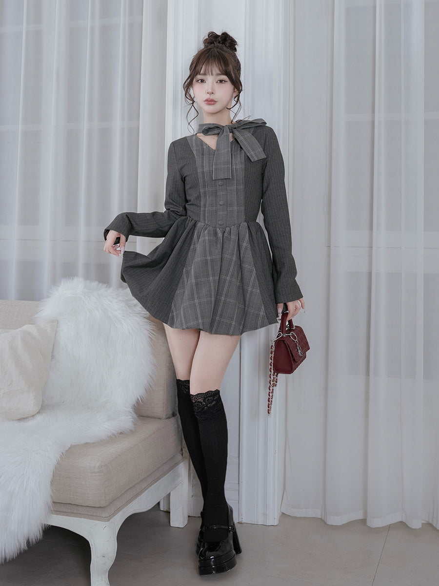 モデル：158cm（着用サイズ：FREE　着用カラー：GRY）