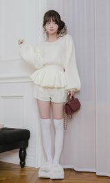 モデル：158cm（着用サイズ：FREE　着用カラー：WHT）