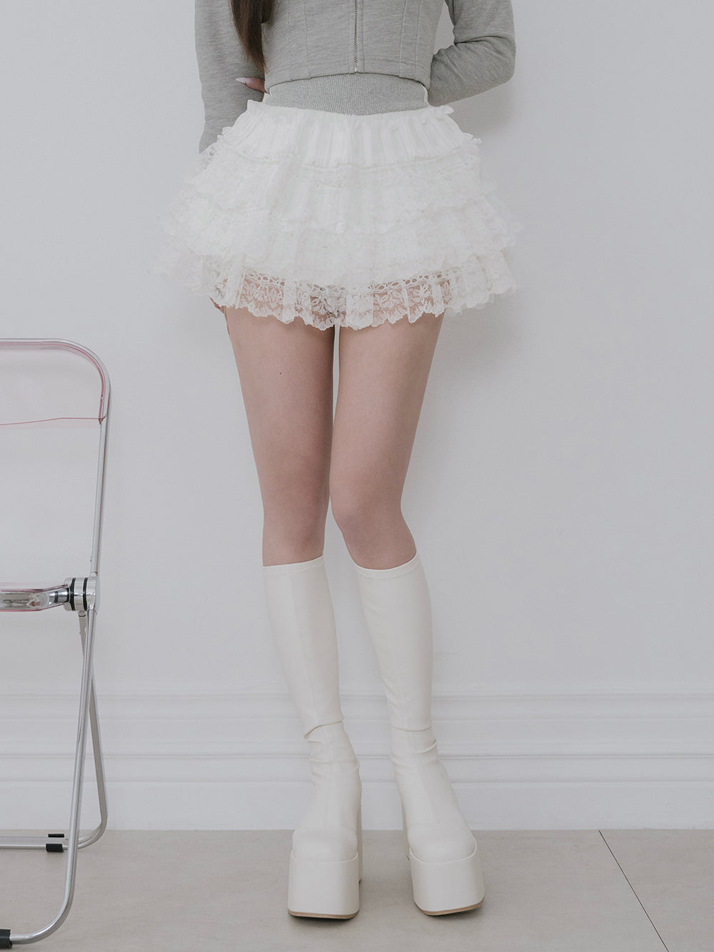 レースドッキングスウェットスカートセットアップ – Darich (ダーリッチ)