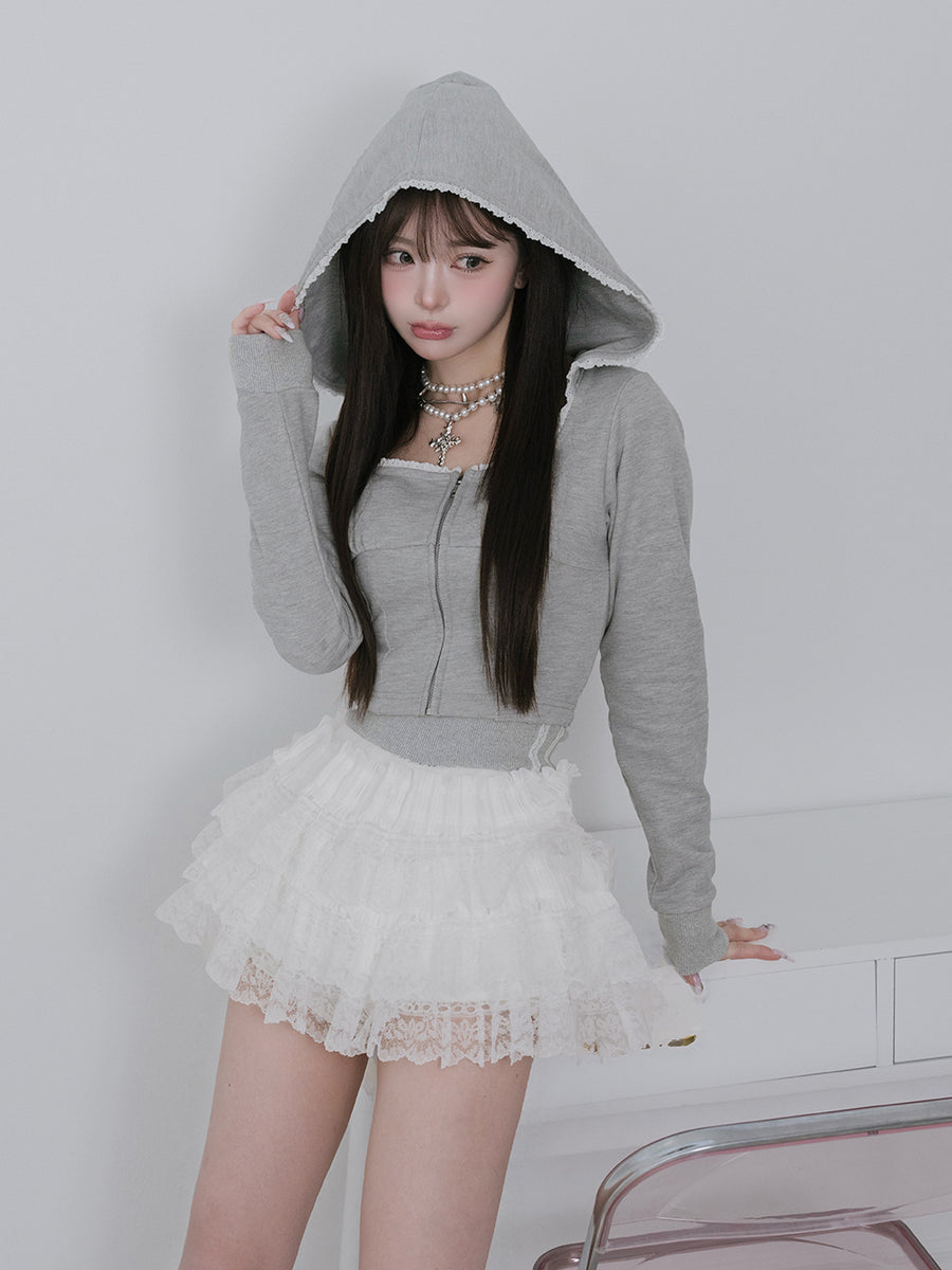 モデル：158cm（着用サイズ：FREE　着用カラー：GRY）