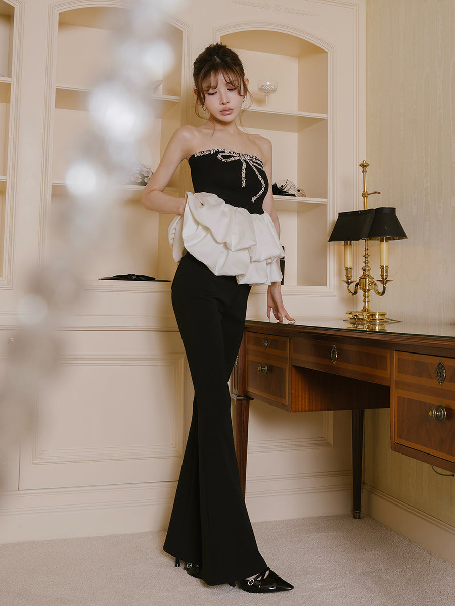 モデル：160cm（着用サイズ：XS　着用カラー：BLK）