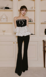 モデル：160cm（着用サイズ：XS　着用カラー：BLK）