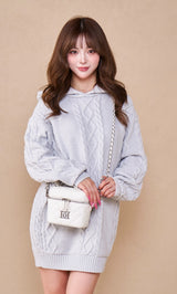モデル：158cm（着用サイズ：FREE　着用カラー：GRY）