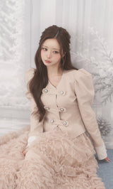 モデル：158cm（着用サイズ：FREE　着用カラー：BEG）