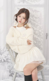 モデル：158cm（着用サイズ：FREE　着用カラー：IVO）