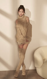 モデル：158cm（着用サイズ：FREE　着用カラー：BEG）