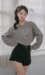モデル：158cm（着用サイズ：FREE　着用カラー：GRY）