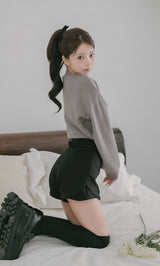 モデル：158cm（着用サイズ：FREE　着用カラー：GRY）