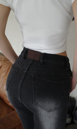 モデル：158cm（着用サイズ：S　着用カラー：BLK）
