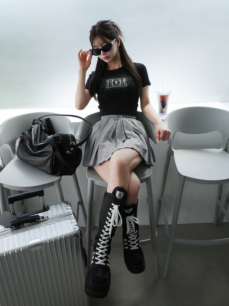 予約商品】シャイニーDDロゴコンパクトTシャツ – Darich