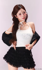 モデル：158cm（着用サイズ：FREE　着用カラー：WHT）