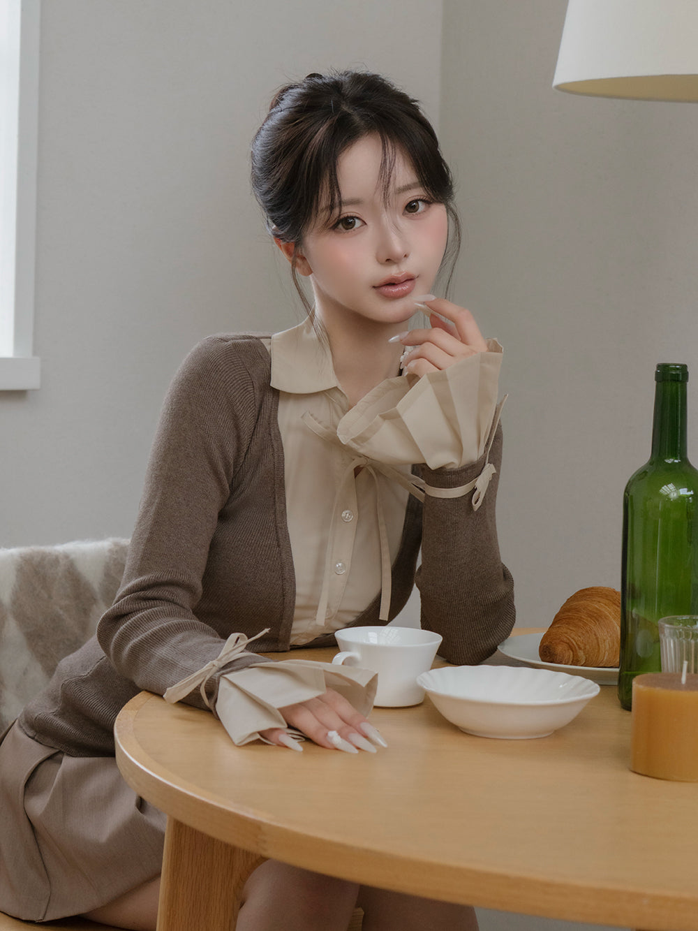 モデル：158cm（着用サイズ：FREE　着用カラー：MOC）