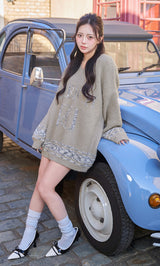モデル：158cm（着用サイズ：FREE　着用カラー：GRY）