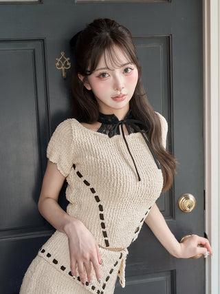 モデル：158cm（着用サイズ：FREE　着用カラー：IVO）