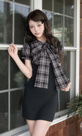 モデル：158cm（着用サイズ：FREE　着用カラー：BLK）