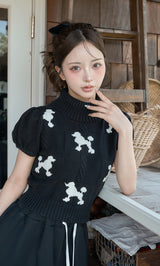モデル：158cm（着用サイズ：FREE　着用カラー：BLK）