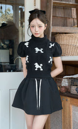 モデル：158cm（着用サイズ：FREE　着用カラー：BLK）