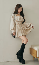 モデル：158cm（着用サイズ：FREE　着用カラー：IVO）