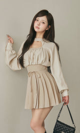 モデル：158cm（着用サイズ：FREE　着用カラー：IVO）