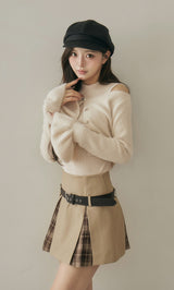 モデル：158cm（着用サイズ：S　着用カラー：BEG）