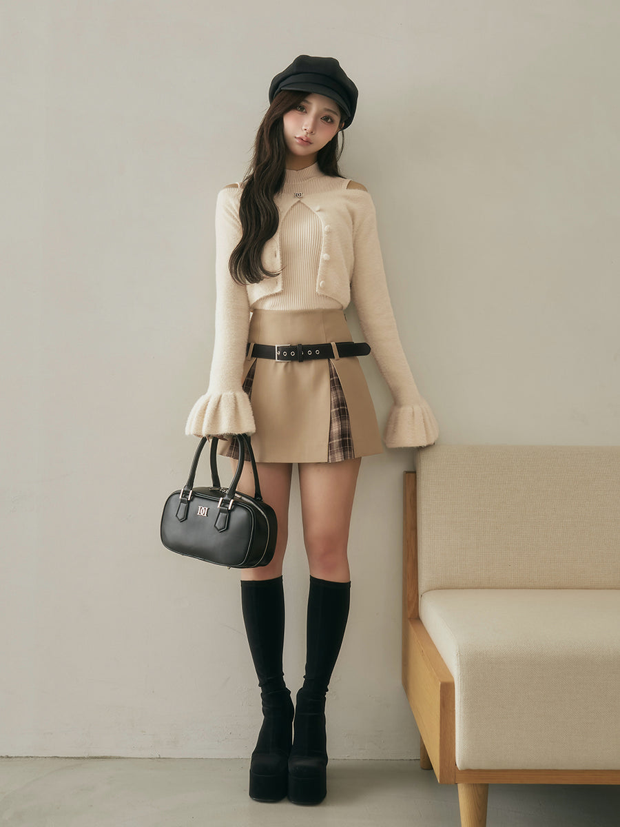 モデル：158cm（着用サイズ：S　着用カラー：BEG）