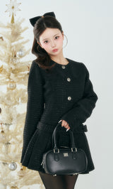 モデル：158cm（着用サイズ：FREE　着用カラー：BLK）