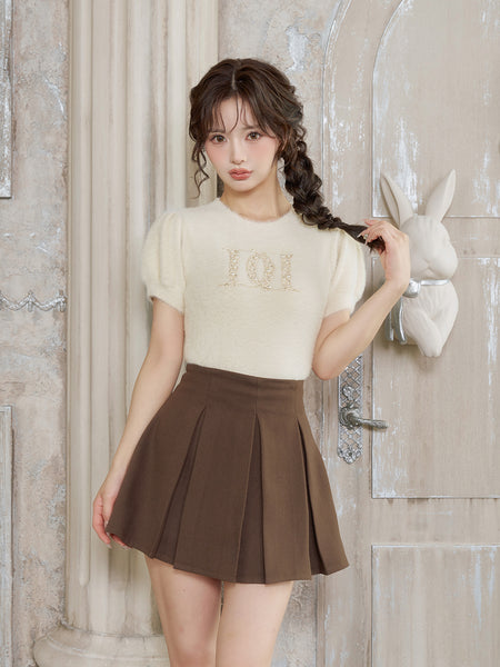 Fancy Beads DD Logo Knitted Top