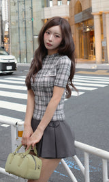 モデル：158cm（着用サイズ：FREE　着用カラー：GRY）