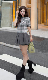モデル：158cm（着用サイズ：S　着用カラー：GRY）