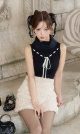 モデル：158cm（着用サイズ：FREE　着用カラー：BLK）