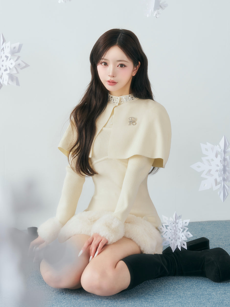 モデル：158cm（着用サイズ：FREE　着用カラー：IVO）