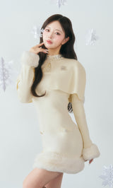 モデル：158cm（着用サイズ：FREE　着用カラー：IVO）