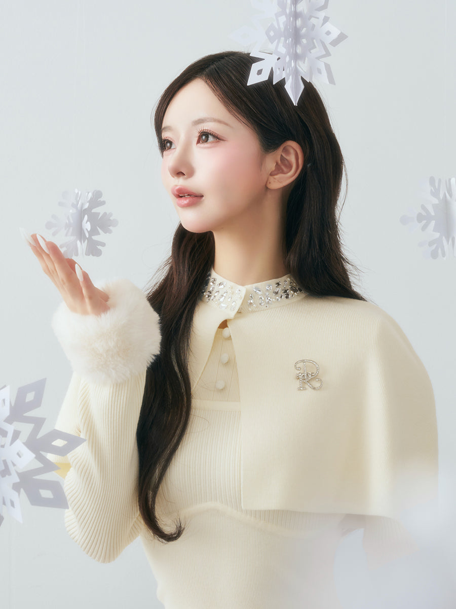 モデル：158cm（着用サイズ：FREE　着用カラー：IVO）