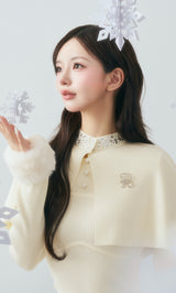 モデル：158cm（着用サイズ：FREE　着用カラー：IVO）