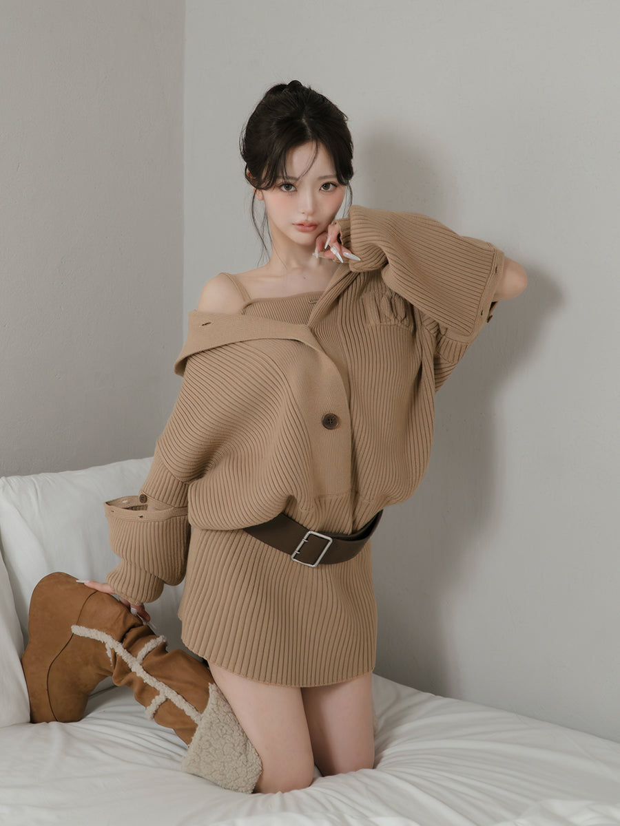 モデル：158cm（着用サイズ：FREE　着用カラー：MOC）