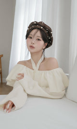 モデル：158cm（着用サイズ：FREE　着用カラー：IVO）